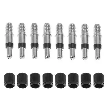 8pcs English Dunlop Woods Valve Cores with Caps for Bike Bicycle Inner Tube Bicycle Exterior Decoration Parts CHINA