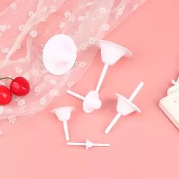 8 шт. Форма для кексов в виде цветка лилии, подставка для кексов, игла для торта с кремом, гвоздь для выпечки, инструмент для украшения торта, емкость для ногтей с цветком