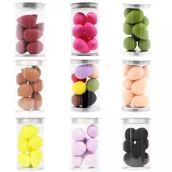 8Pcs Mini Beauty Egg Makeup Blender Cosmetic Puff Sponge for Foundation Cream Concealer Make Up Blender Tool with Storage Box