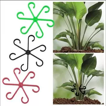 8PCS Reusable Plant Stem Folding Frame Garden Tools No Stake Trellis Plant Stem Support Support Branches Stem Organizer