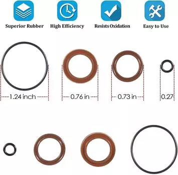 8pcs Seal Kit For Seastar Teleflex Steering Cylinder HC5345 + Others FSM051