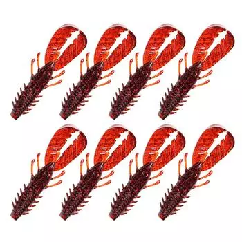 8pcs Shrimp Soft Bait Fishing Baits 7.5cm 3.7g Crawfish Lures Artificial Swimbait Saltwater Fishing Tackle Accessories 2