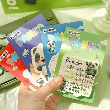 8Pcs Thickened Panda Sticky Notes 50 Sheets Self-Adhesive Memo Self-Adhesive Sticky Notes Student 8Pcs