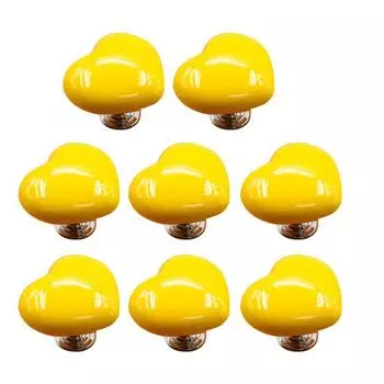8Pcs Toilet Press Button Easy Installation Clean Reusable Heart-Shaped Design Toilet Flush Button Replacement 8pcs