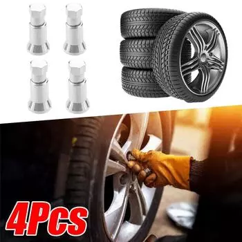 8pcs TR413 Valve Cap Car Truck Wheel Tire Valve Stem Hex Cover Set with Sleeve Covers Valve Caps Auto Tire Accessories