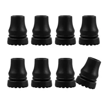 8Pcs Walking Stick Head Protectors Hiking Poles Replacement Tip Trekking Stick End Protectors Walking Stick Pad Buffers
