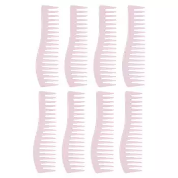 8 шт. Расческа с широкими зубьями ABS Расческа для распутывания волос Портативная компактная без ручки Расческа для укладки шампуня для Ho