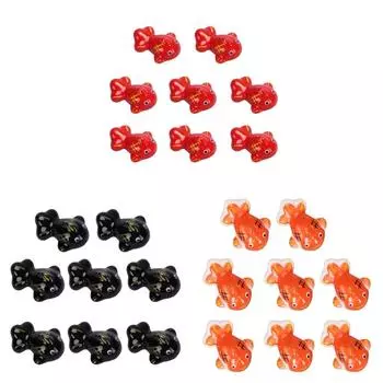 8 шт. Керамический держатель для палочек для еды Полка для палочек в форме рыб Декор для животных Обеденная посуда Органайзеры для столовых приборов чёрный