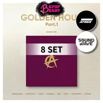(8СЕТ / ПОБ) ATEEZ (Digipack Ver.) [ЗОЛОТОЙ ЧАС : Часть.1] 10-й мини-альбом
