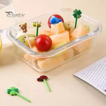 8шт / 12шт полезный нескользящий легкий фруктовый сбор фруктов сборы ланч-бокс декор Bento аксессуары кухонные принадлежности