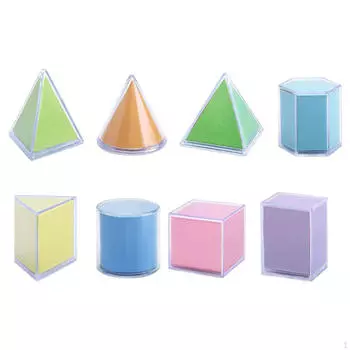 8шт 3D геометрические игрушки математический учебный материал игра-головоломка Монтессори обучение