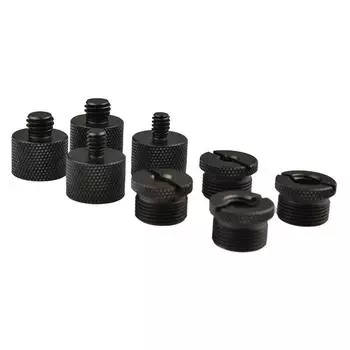 8шт адаптер с винтовой резьбой черный микрофонный адаптер с резьбой прочный для микрофона