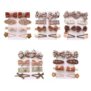 8шт. Аксессуары для волос для девочек. Заколки для волос с бантиками.