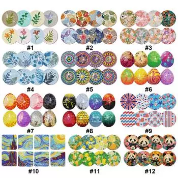 8шт деревянные пасхальные яйца 5D алмазная живопись наборы для домашнего декора стола BD436