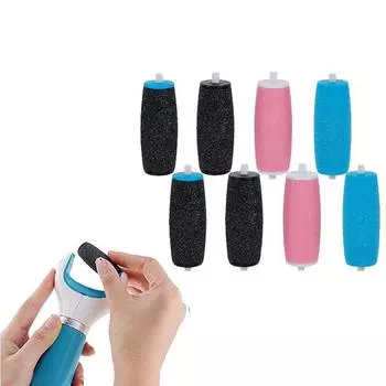 8шт грубая сменная роликовая головка, электрическая пилочка для педикюра, инструмент для напильника для ног 8Pcs