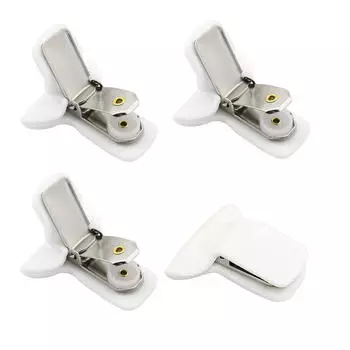 8шт. Мягкие зажимы для пододеяльников, зажимы для пододеяльников, белые застежки для одеял, предотвращающие перемещение одеял внутри пододеяльника One Size белый