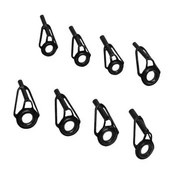 8шт. Набор направляющих для удилищ, наборы для ремонта удилищ, наборы для ремонта наконечников направляющих удилищ, часть удилищ, направляющие наконечники керамические направляющие 2