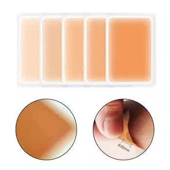 8шт. Невидимая наклейка для татуировки, наклейка для маскировки шрамов, цвет кожи, черная точка 4 Light and 4 Normal