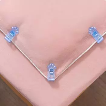 8шт пластиковый симпатичный противоскользящий зажим для простыней один ключ разблокировка одеяла фиксатор для квилтинга