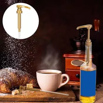 8шт PP пластиковый пресс для сиропа шербета пресс типа практичный дозатор соуса насос для кофейного сиропа жёлтый