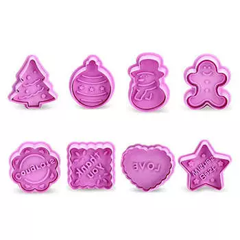 8шт Весенняя форма для рождественского печенья на День благодарения Инструмент для выпечки