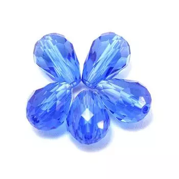 8x11 мм 10 шт. Граненые стеклянные бусины в виде капель воды класса А для изготовления ювелирных изделий своими руками