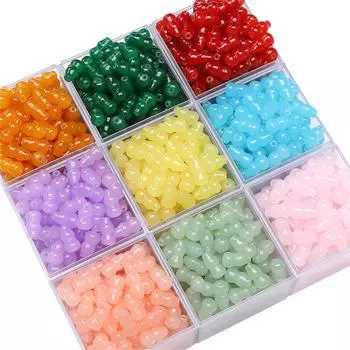 8x14 мм стеклянные бусины-тыквы с имитацией нефрита для браслетов ручной работы - аксессуары для украшений в старинном стиле 15 pieces/pack шампанского