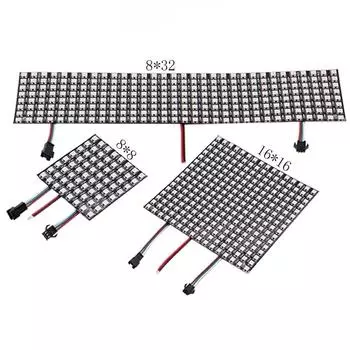 8x32 WS2812 RGB светодиод с модулем IC Pixel Screen Pixels Led Panel Light Panel Matrix Panel Light 8x8 Led Panel