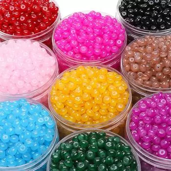 8x5 мм стеклянные бусины-счеты из искусственного нефрита для самодельных украшений и аксессуаров 8x5mm, Approx. 1mm Hole, 25 pcs/bag