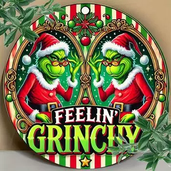 8x8-дюймовая прочная алюминиевая рождественская настенная вывеска — идеально подходит для украшения спален, кухонь, столовых и баров. чёрный