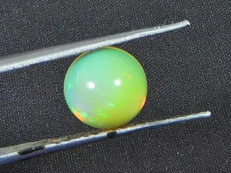 8X8 MM натуральный эфиопский огненный опал Вело круглый лечебный кристалл россыпью драгоценный камень SK-3194