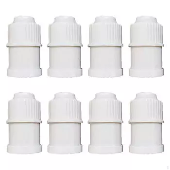 8x адаптер для цоколя E27, адаптер для лампы, простая установка, 6,1 см x 0,29 см, аксессуары для домашнего освещения, винт