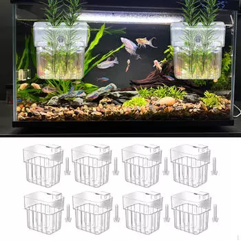 8x Aquarium Plant Holder Landscape Aquatic Growth Cup Decoration Aquascaping