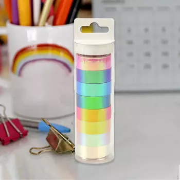 8x цветной ленты васи набор поздравительных открыток упаковка подарков на детский праздник эстетический декор 15 мм ширина 5 м