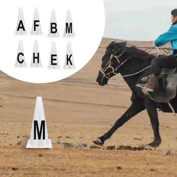 8x Конусы для выездки, Буквы Оборудование для спорта Легко настраивается Прочный Легкий Всесторонний