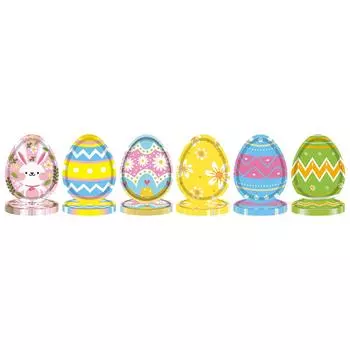 8x пасхальных тарелок, бумажных десертных тарелок, декоративная посуда для Дня благодарения, мальчишника, свадьбы, дня рождения, семейного ужина