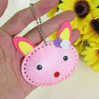 8x Подвески в виде животных Детский швейный набор Дошкольные развивающие игрушки Мультяшные детские развлечения Малыши