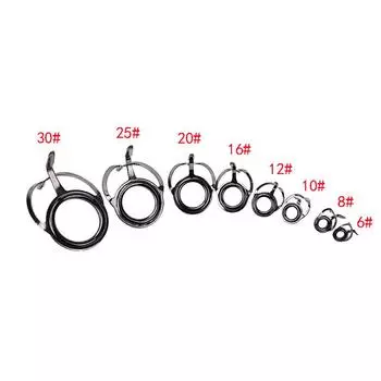 8X Ремонтный комплект рыболовных удочек, направляющие, наконечники, кольца для ремонта зданий