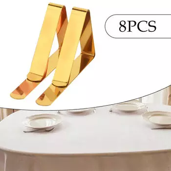 8x зажим для скатерти, держатели для пикников на открытом воздухе, нержавеющая сталь для свадьбы дома