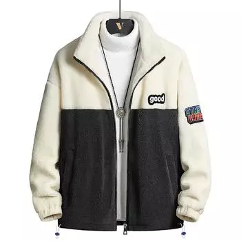 8XL большой флисовый плотный пиджак из овечьего флиса мужская плотная флисовая куртка кардиган 8XL