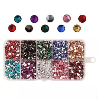 9000 шт., куполообразные кабошоны из смолы со стразами, круглые пуговицы «сделай сам», с плоской задней частью