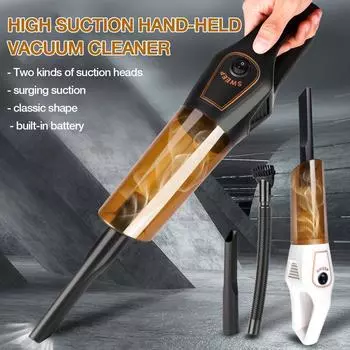 9000Pa/12000Pa Портативный беспроводной автомобильный пылесос 1500 мАч бытовой пылесос мини большой всасывающий ручной автоматический пылесос 8000pa белый