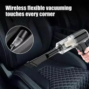 9000PA Car Vacuum Cleaner 4 In 1High-Power Powerful Household Cleaning Vacuum Blowing Smart Vacuum Cleaner Wet And Dry Handheld чёрный