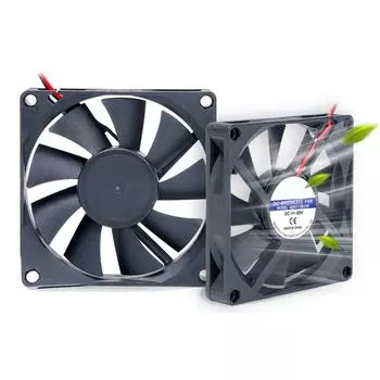 9025 8025 8015 6015 5015 12 В 24 В Охлаждающий вентилятор Бесщеточный корпус двигателя Бесшумный вентилятор для лампы луча Турбинный вентилятор Рассеивание тепла 5