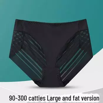 90-300 кг Плюс Размер Женское Сексуальное Кружевное Полое Бесшовное Дышащее Нижнее Белье L