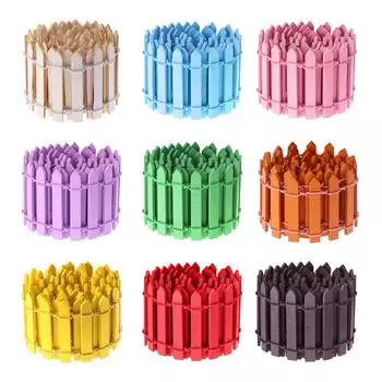 90*3 см/5 см Мини деревянный забор DIY Миниатюрный ландшафт Сказочный сад Деревянный барьер Кукольный домик Микро поделки Украшение для рождественской елки 90x3cm