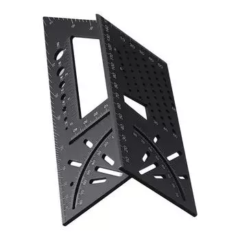 90 45 градусов алюминиевый сплав угловая линейка многофункциональная прямоугольная разметочная линейка калибры измерительные инструменты для деревообработки