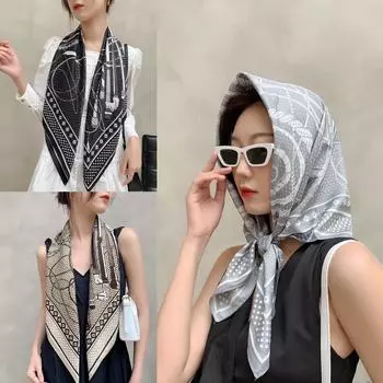 90 * 90 см Four Seasons Доступно Новое Большое Квадратное Полотенце Повязка На Голову Дышащая Пот Впитывающая Солнцезащитный Крем Простая Шаль Профессиональный Шарф 90*90cm