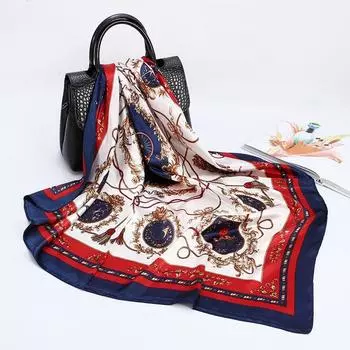 90 * 90 см летний женский новый средний и длинный шарф шаль дышащий солнцезащитный модный универсальный премиум шелковый шарф 90*90cm