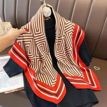 90 * 90 см новый квадратный шарф многофункциональный декоративный модный шарф двойного назначения шаль носить солнцезащитный крем зима тепло 90*90cm